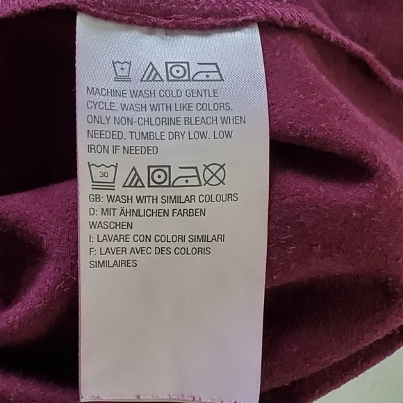 G.I.L.I. Lace-up Midi Dress Size 1X Stretch Faux Suede V-Neck Party Burgundy - Picture 11 of 15